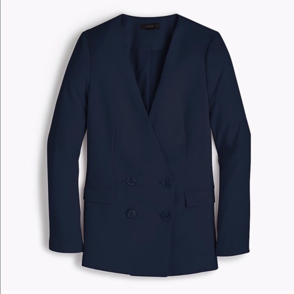 NWT J. Crew Navy French Girl Blazer - Picture 2 of 8